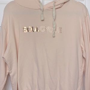 Soulcycle peach and rose gold hoodie size M